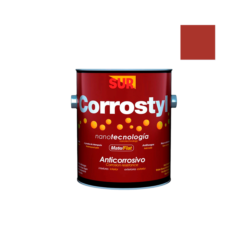 Anticorrosivo corrostyl agua 1gln rojo oxido