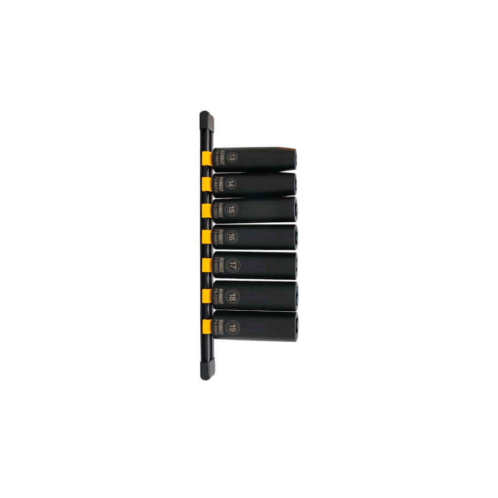 Cubos 7pc 1/2"-7/8" largo dw mt744480