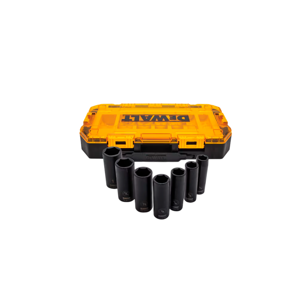 Cubos 7pc 9/16"-1" largo dw mt74736