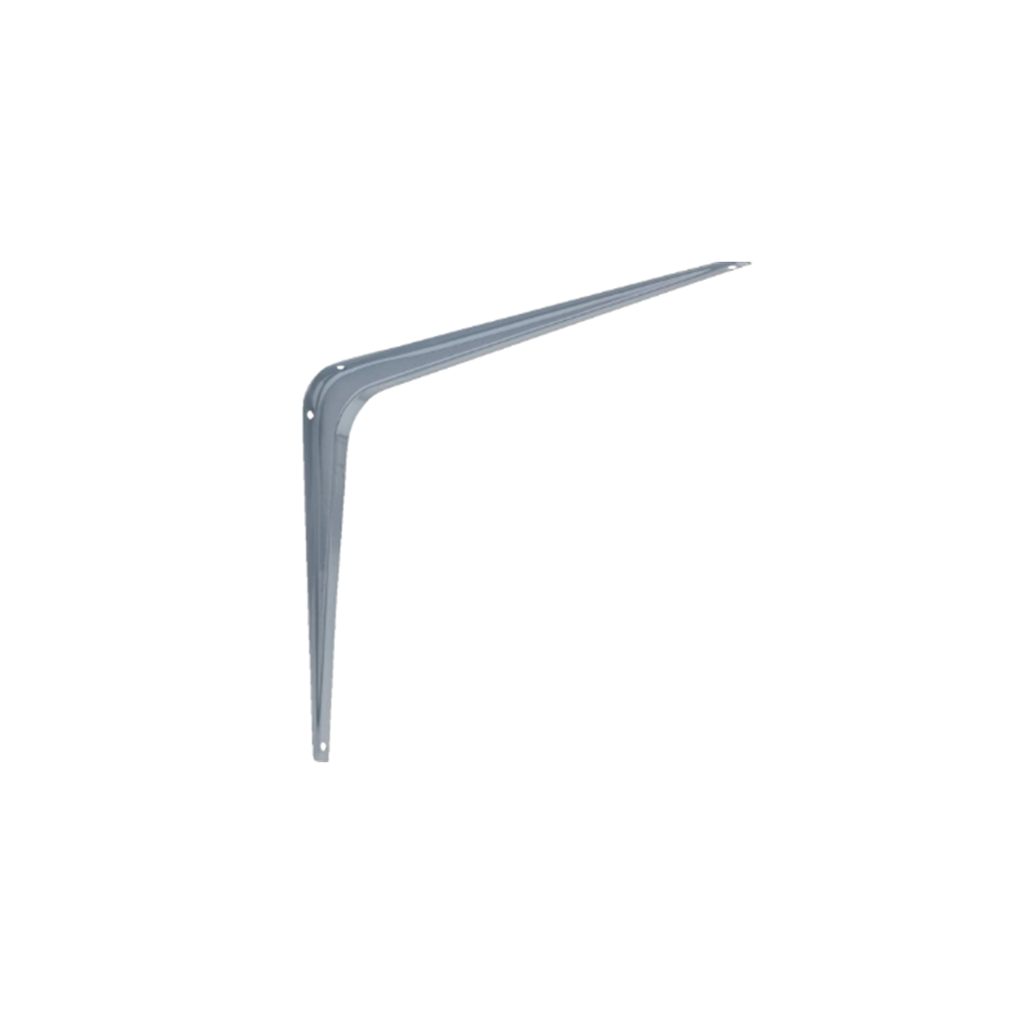 Escuadra metal 12"x14" china gris/blanco