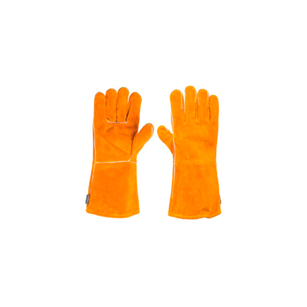 Guante de cuero muñeca larga 14" varios colores