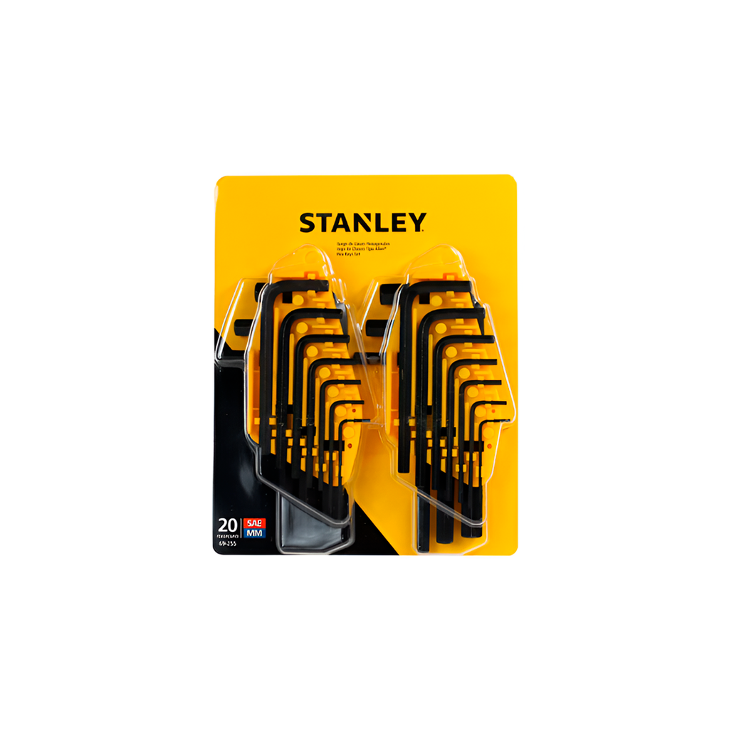 Llaves allen 20pc 1.5-10mm stanley 69-255