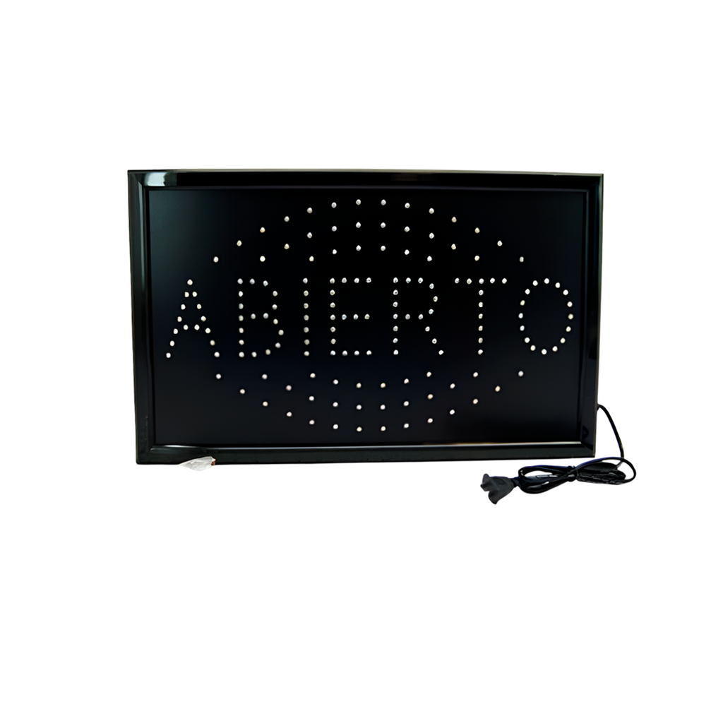 Rotulo luminado led 5w 110v "abierto" 1634