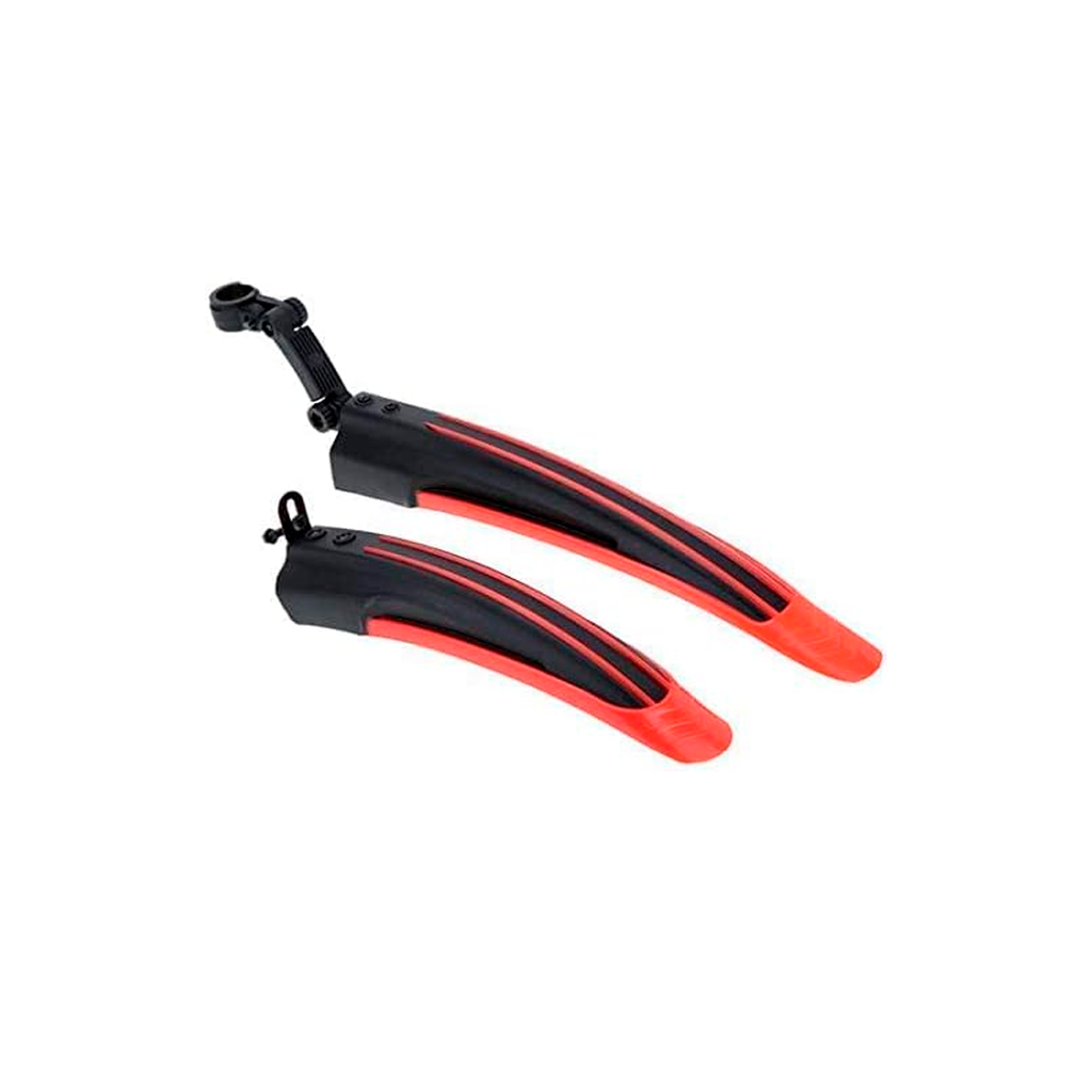Guardafango plastica mtb 20 negro/rojo