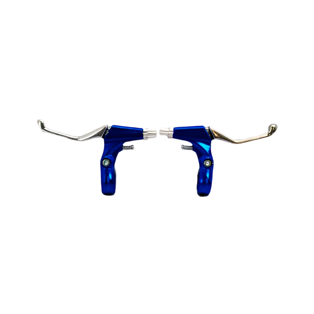 Manecilla bicicleta mtb aluminio l-12v rojo/azul