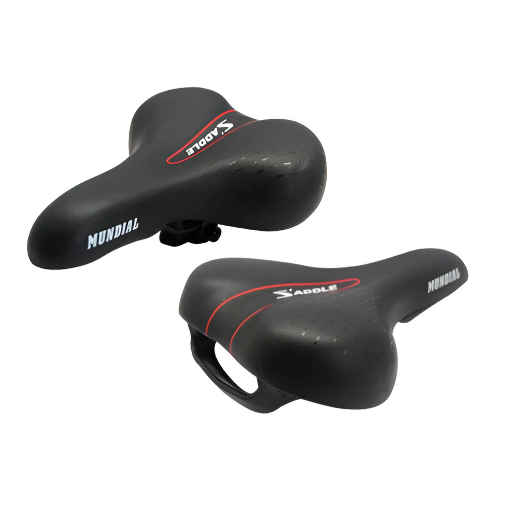 Montura bicicleta saddle az-6026 t-01 negro/rojo