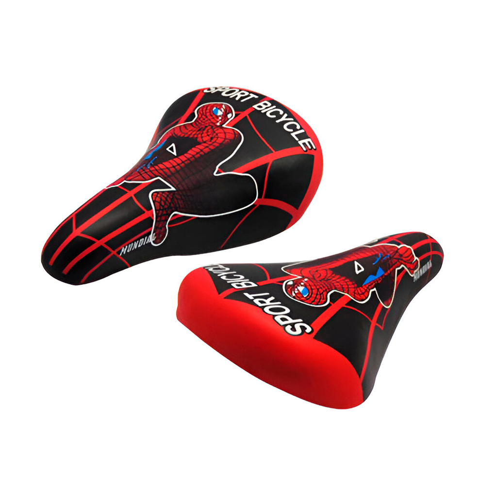 Montura bicicleta spiderman az-0625 negro/rojo