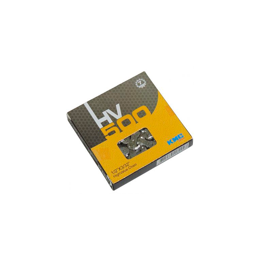 Cadena bicicleta mtb 1/2x3/32x116l 500 gris/cafe