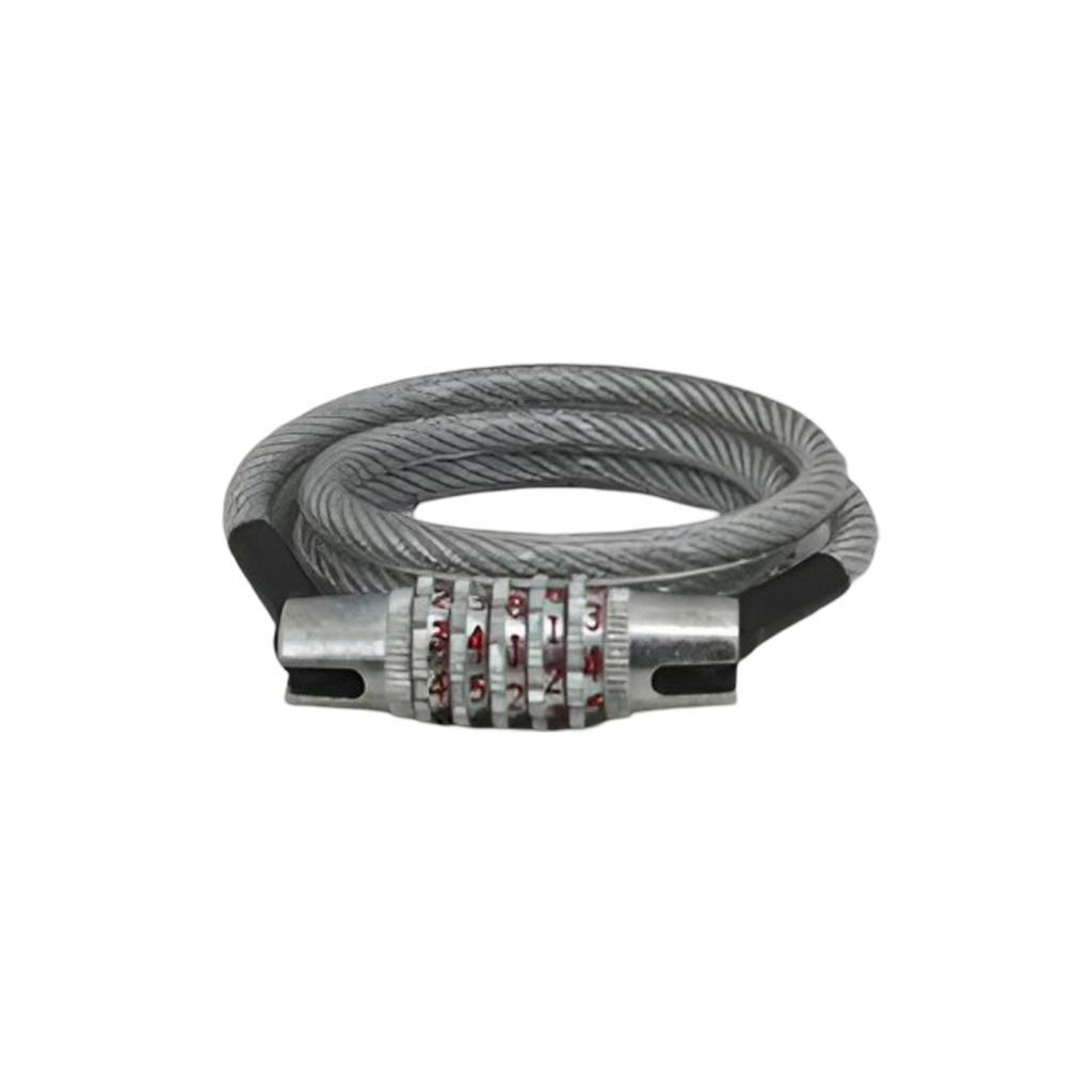 Candado cable combinacion  mc-104-36" transparente