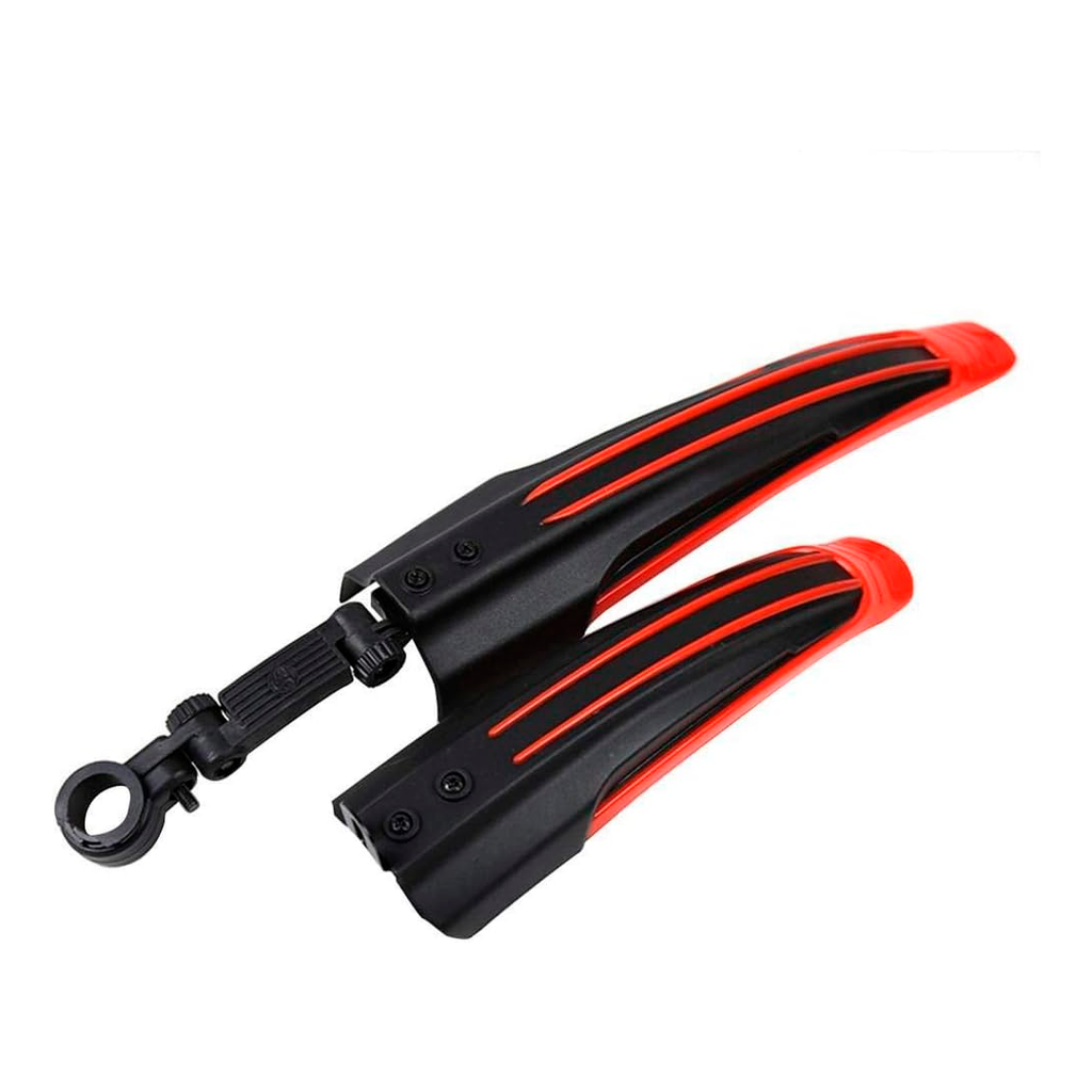 Guardafango plastica mtb 20 negro/anaranjado