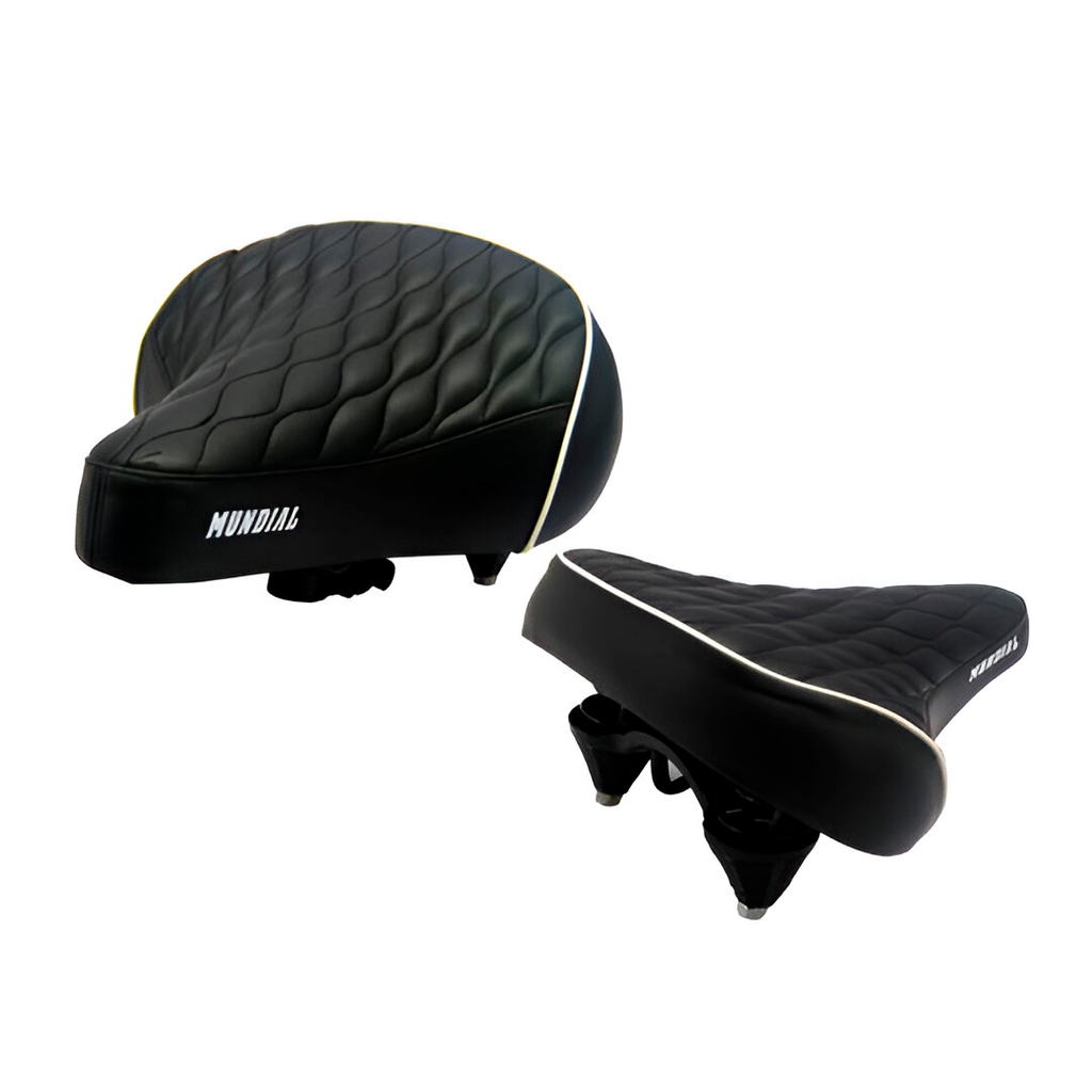 Montura bicicleta con resorte mundial az-5565 gris/blanco