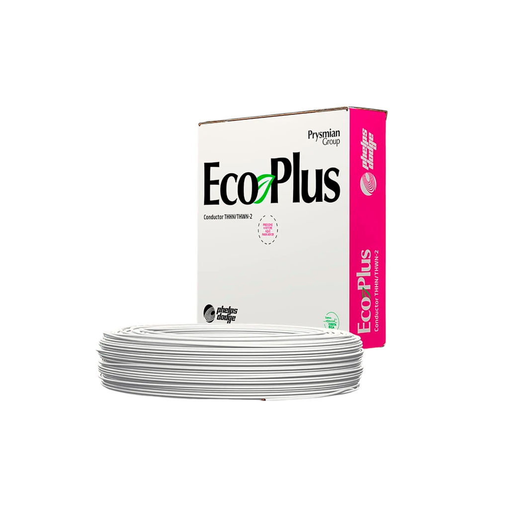 Cable electricidad 10 awg 7h thhn blanco 328' phel