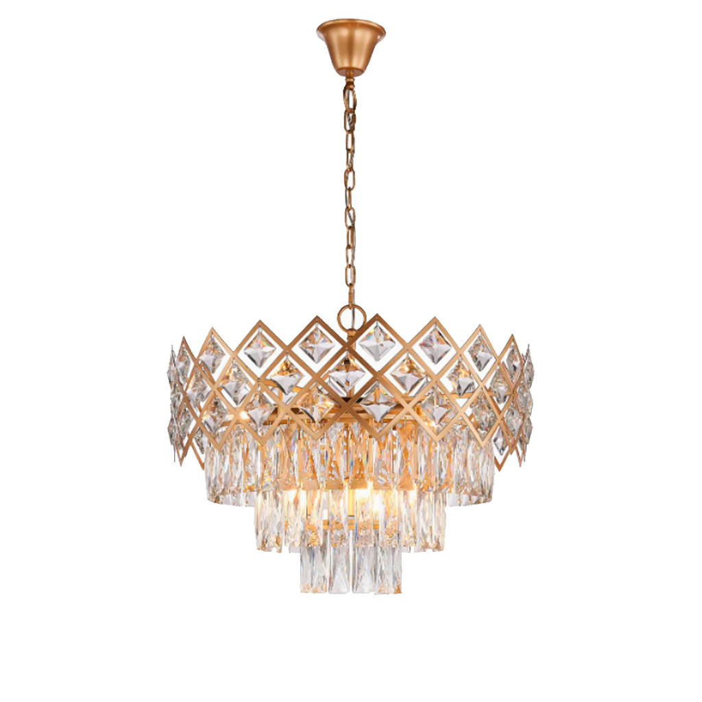 Lampara colgar cristal 8l e14 40w 21026