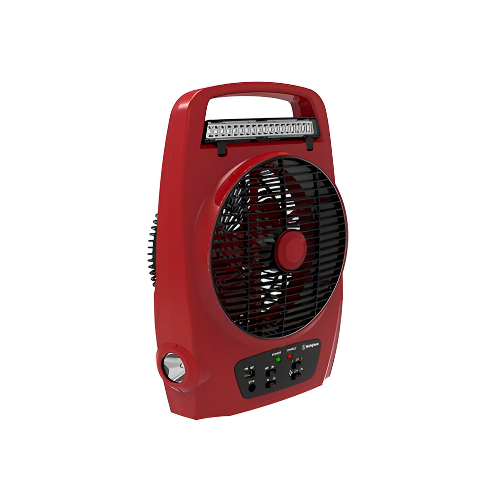 Ventilador mesa recargable 8" 2vel westinghouse 72756 rojo