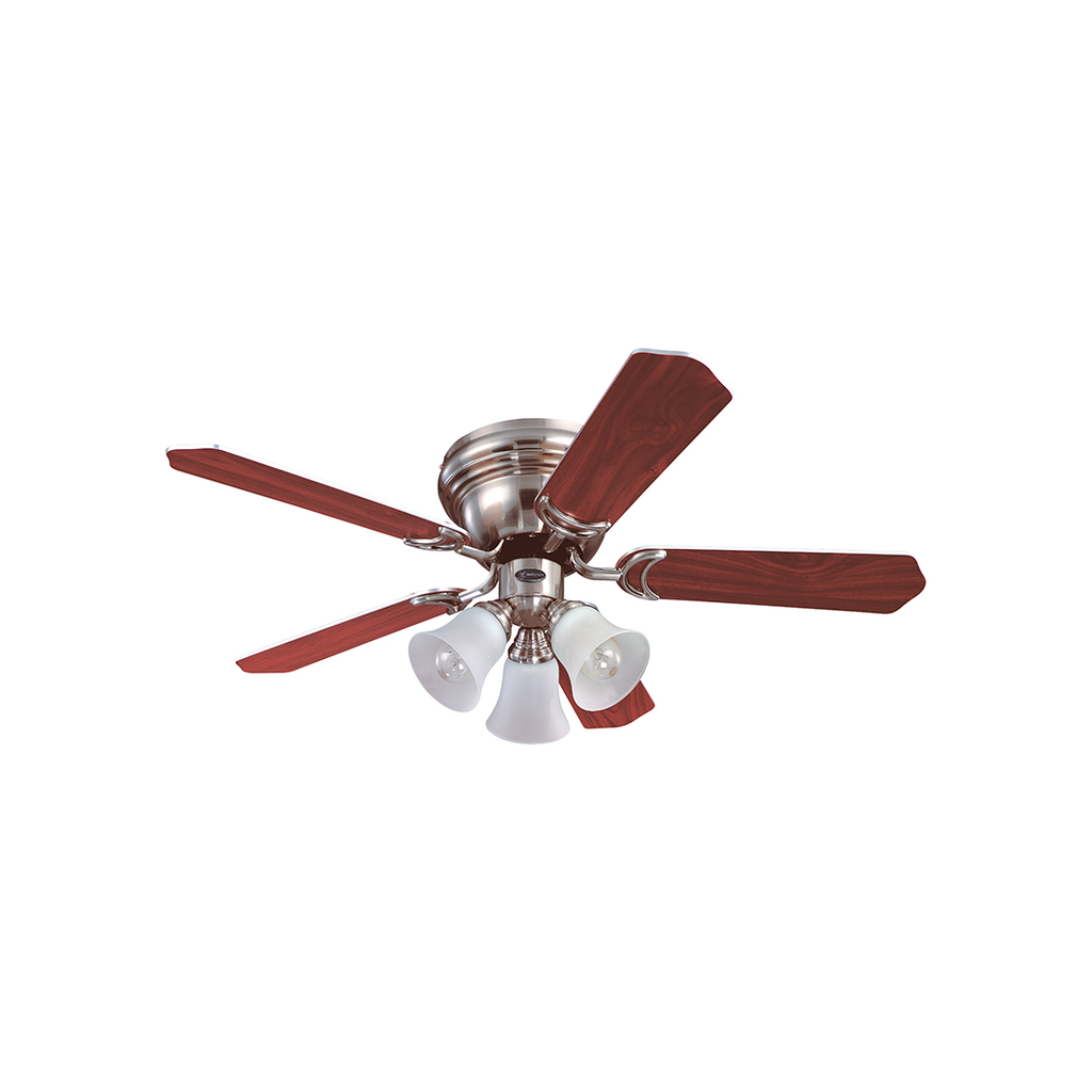 Ventilador techo 42" 5a 3l contem 78615 niquel