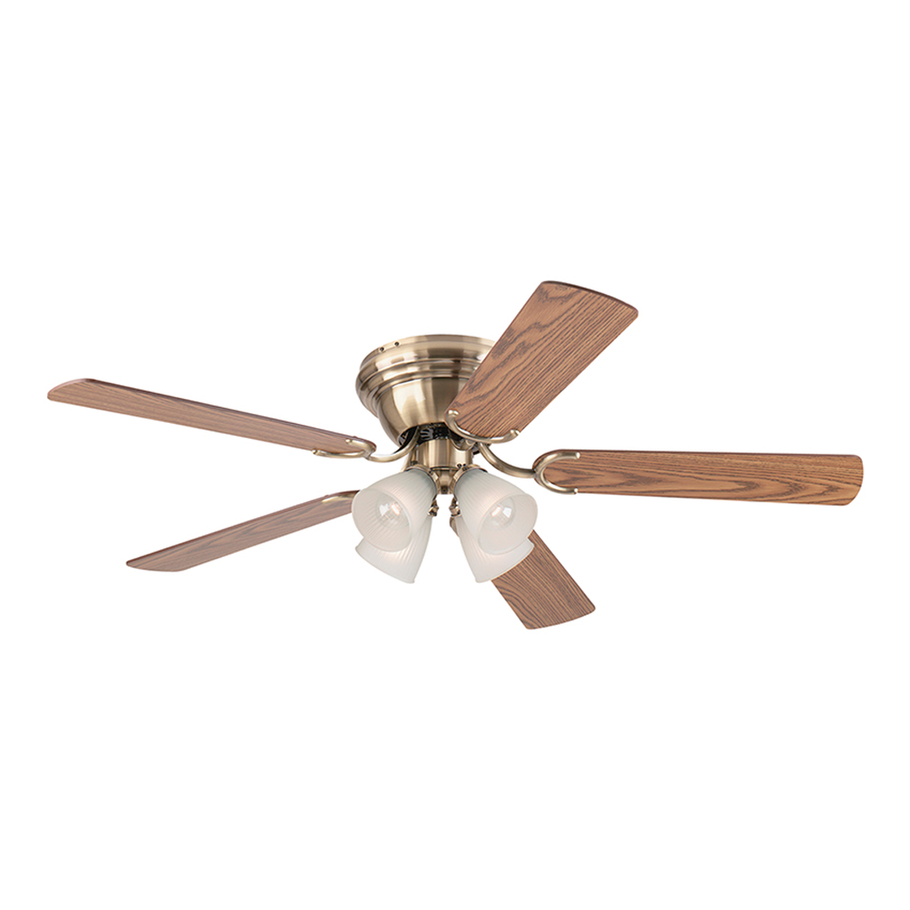 Ventilador techo 52" 5a 4l contem 78714 oak