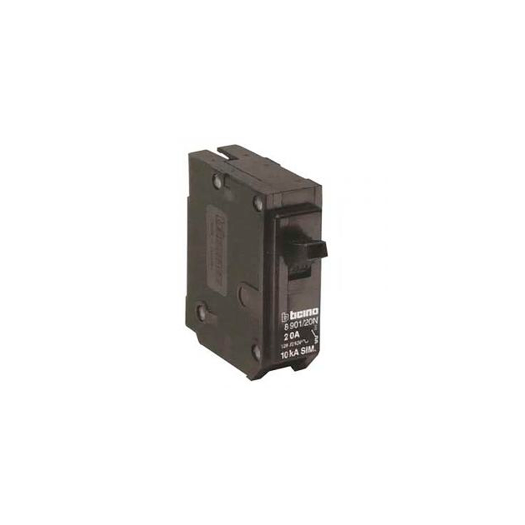 Breaker unipolar 50amp bticino 8901/50n