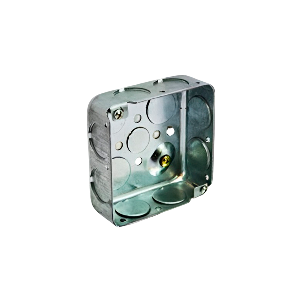 Caja electrica metal ul 4x4" 3/4" 12a 1.6mm