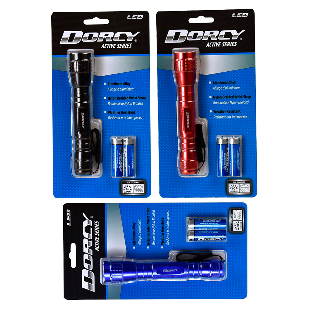 Foco mano con bateria aa dorcy 41-4016 varios colores