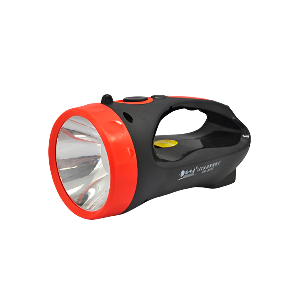 Foco mano recargable hx-6612 negro/rojo