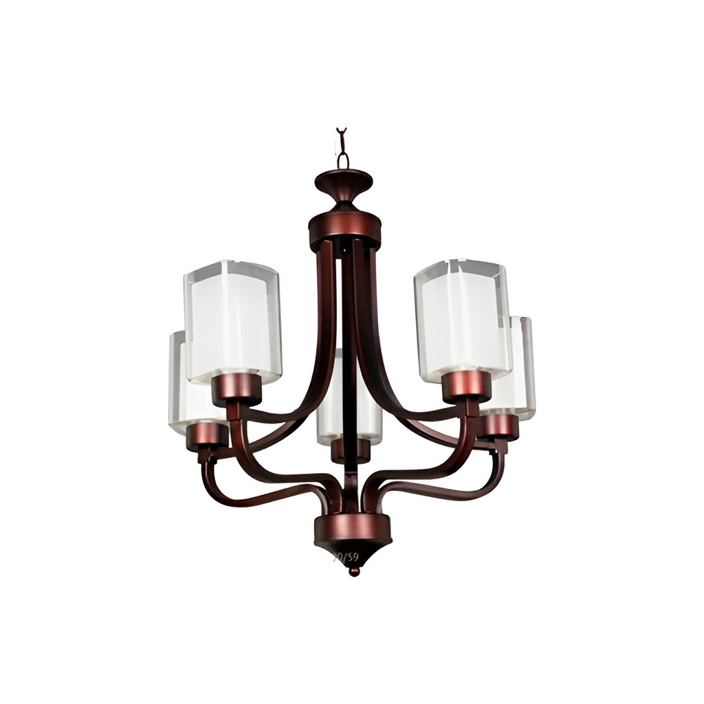 Lampara colgar 5l mundi d36699-5 cafe