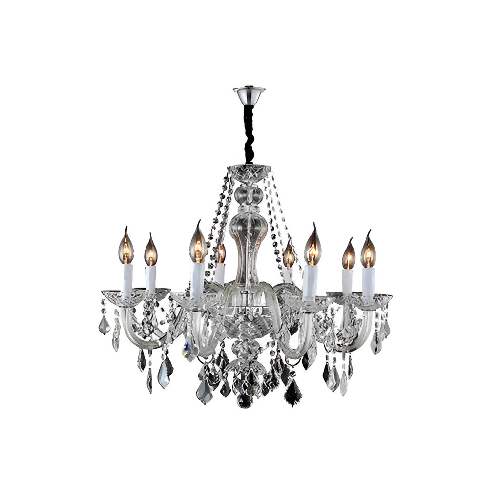 Lampara colgar cristal 8l e14 40w 3028tr