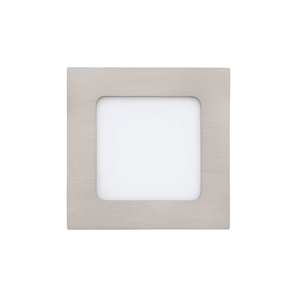 Lampara panel led 1l 6w 6000k niquel satinado