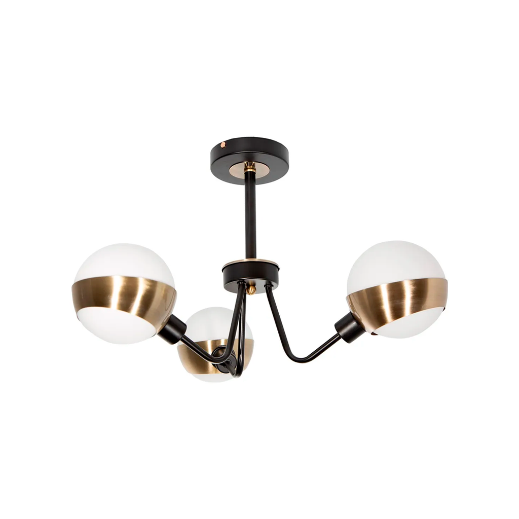 Lampara techo 3l 40w lumi 22725-3 bronce antiguo