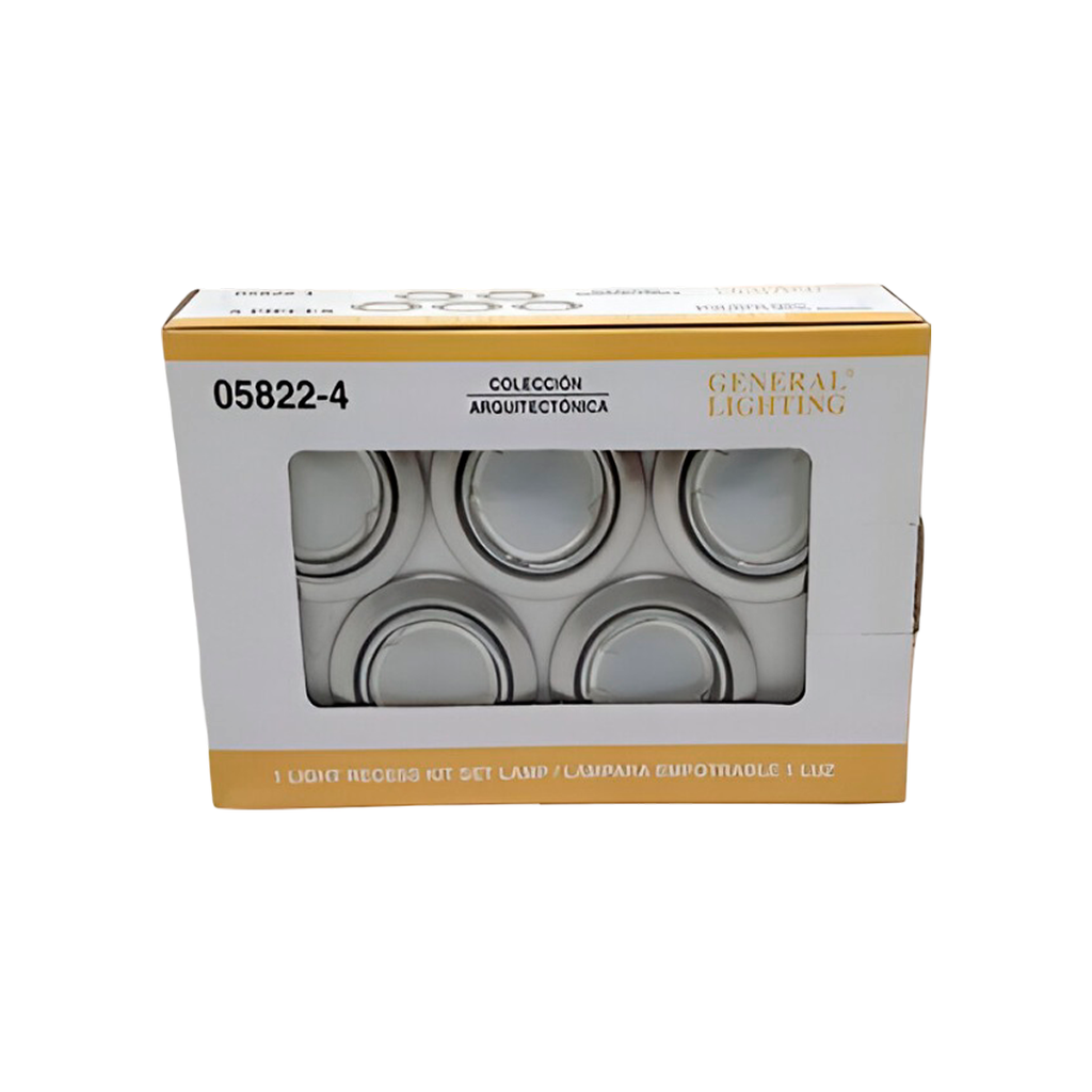 Lampara techo led 1l 3w 5822-4 5p niquel/s