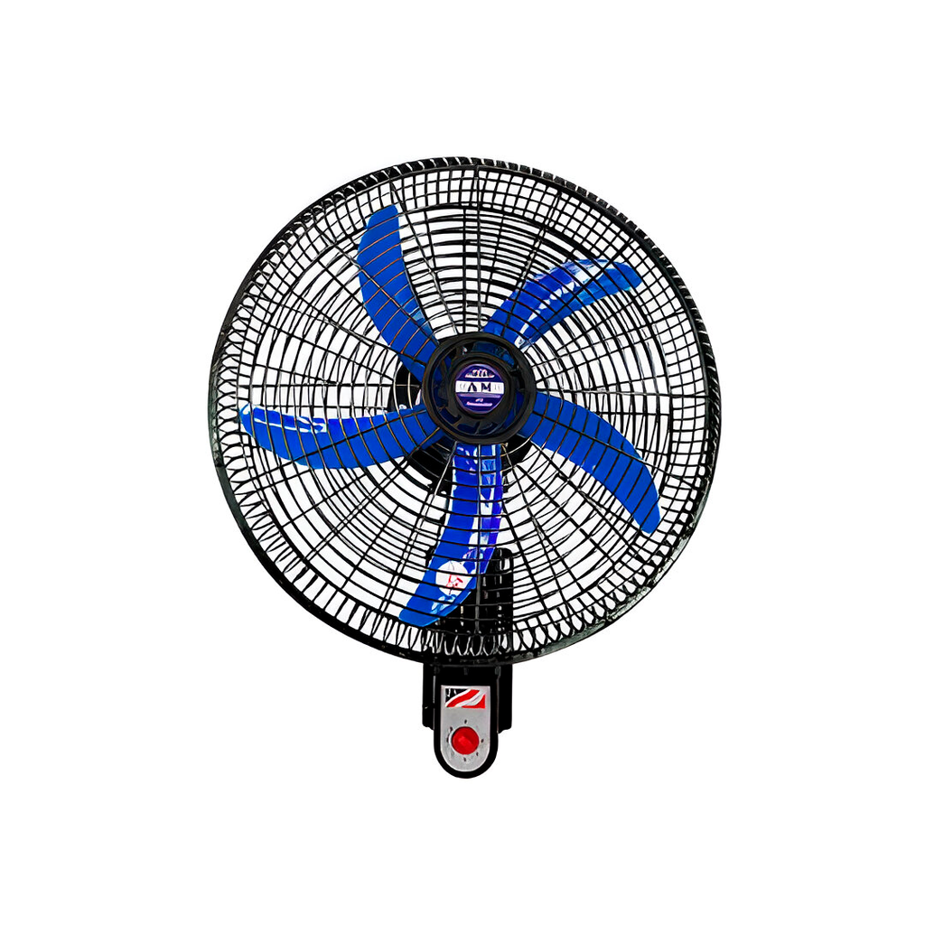 Ventilador pared 18" 5a negro/azul w-ent-138-b