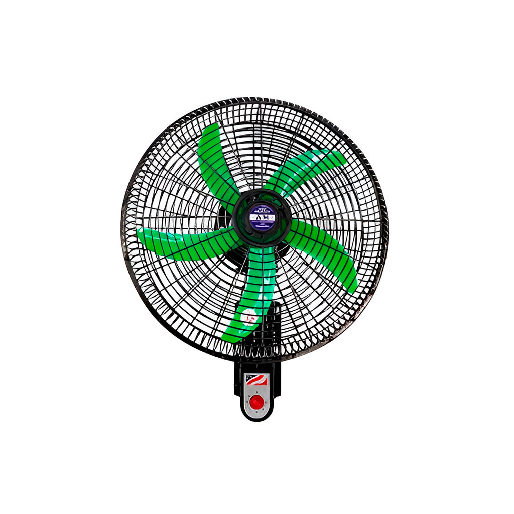 Ventilador pared 18" 5a negro/verded w-ent-138-g