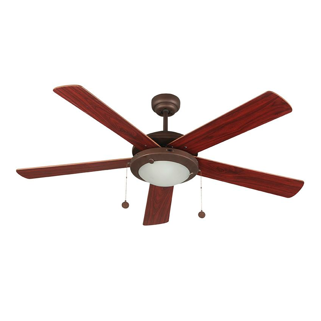 Ventilador techo 52" 5a 2l desig 7933-6 chocolate