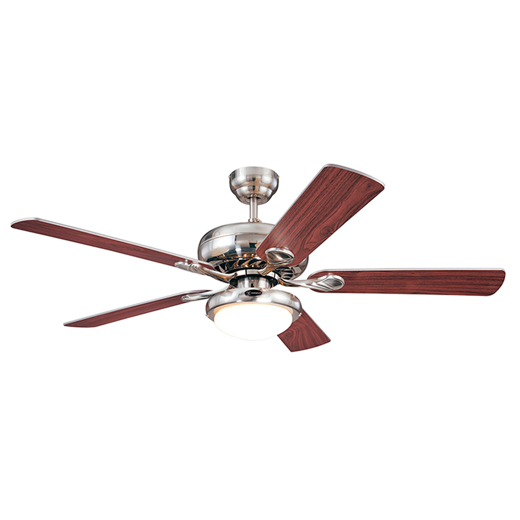 Ventilador techo 52" 5a 2l euro 72390 niquel