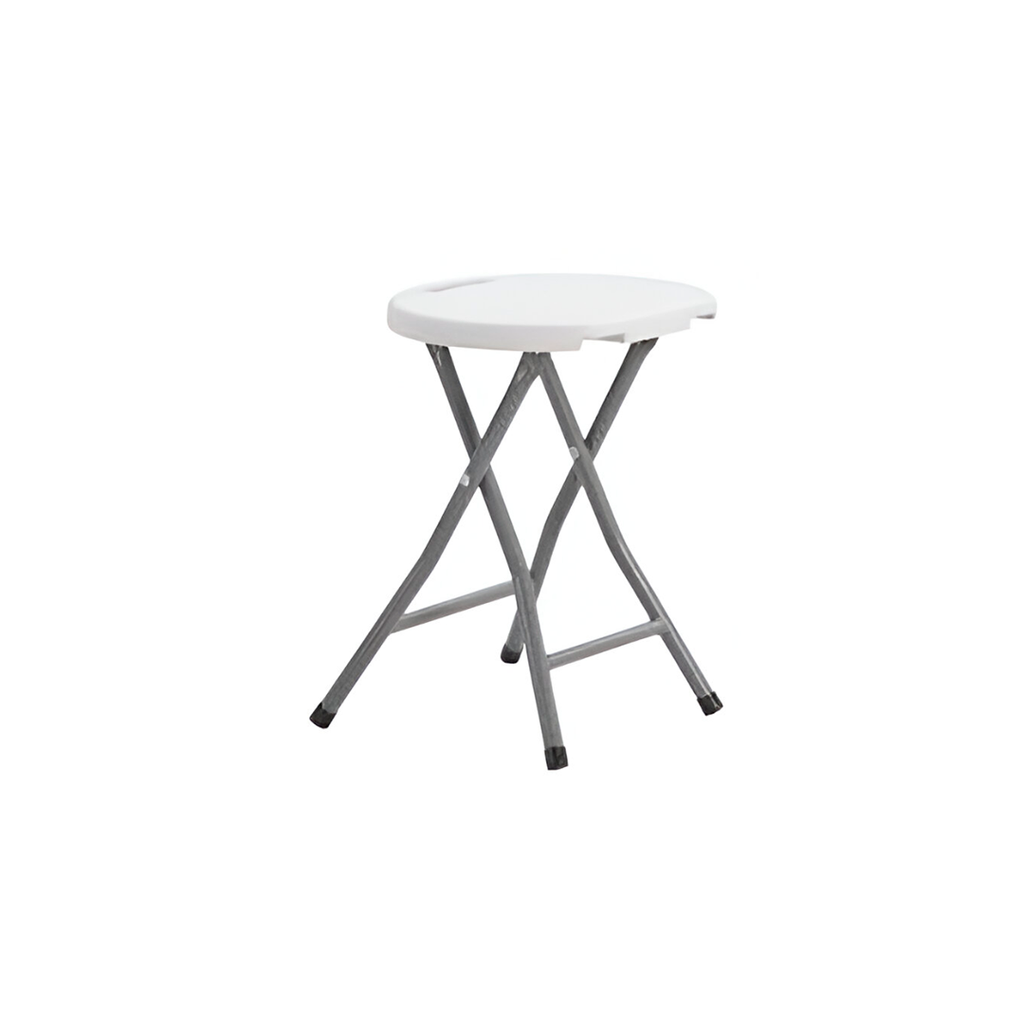 Banco plastico/metal plegable 31x45cm hqd96 blanco