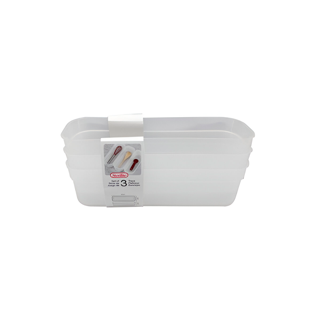 Bandeja plastica 3pc 24.8x8.9cm steril 1353