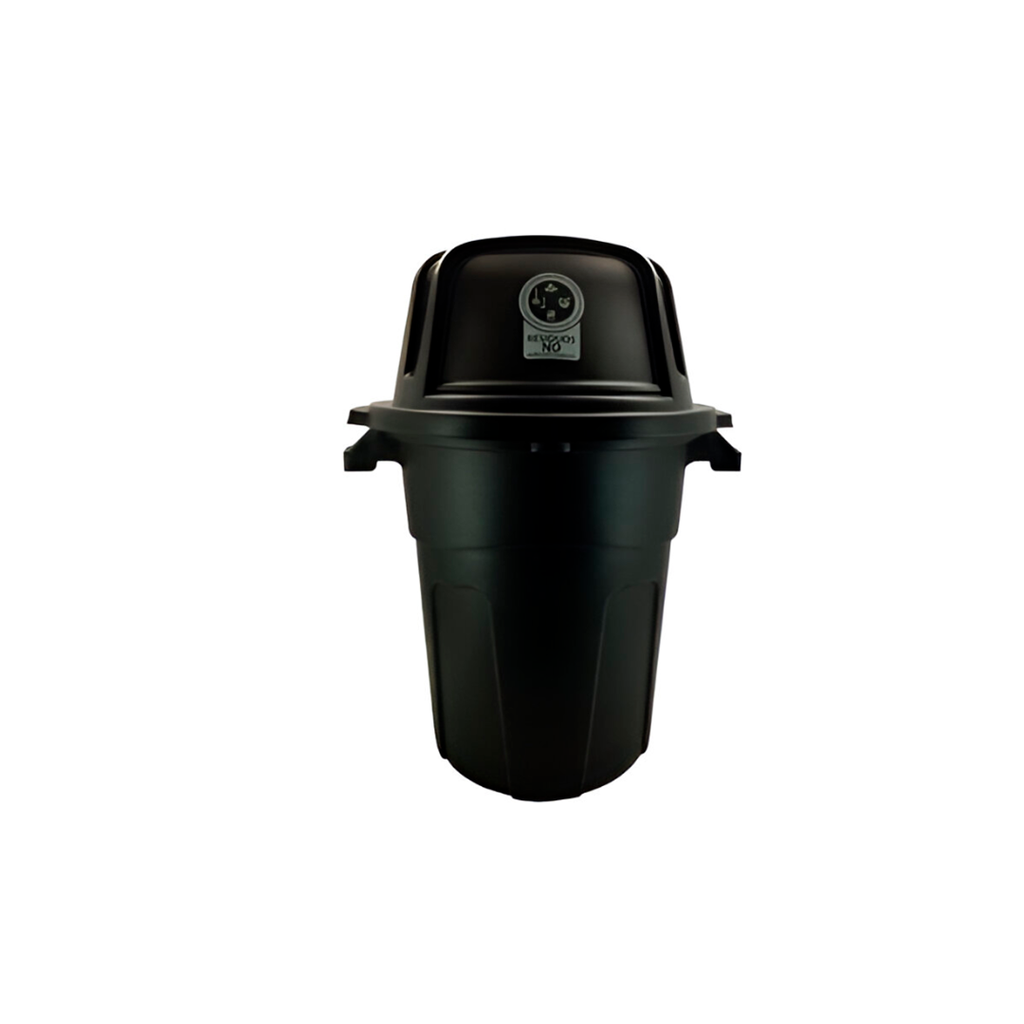 Basurero plastico 100l con tapadera rimax 12202 negro