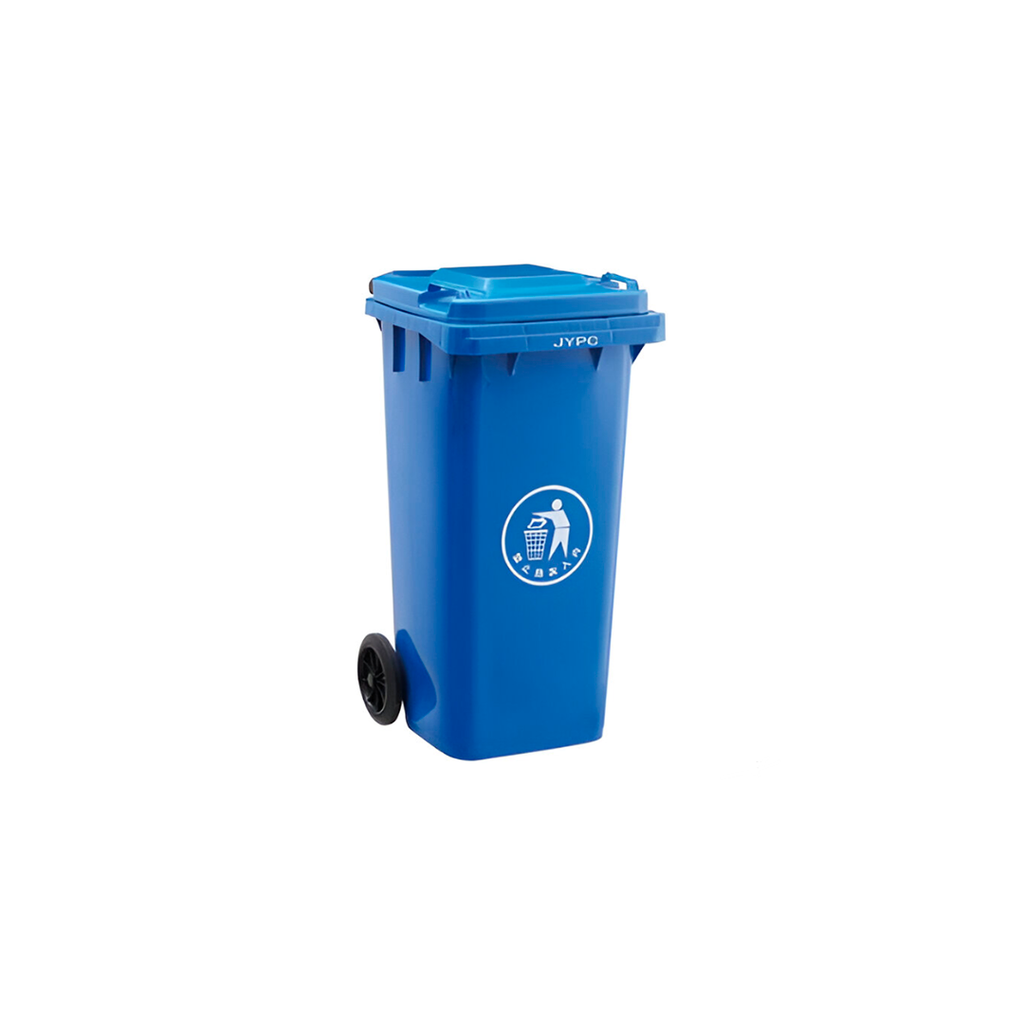 Basurero plastico 63-gln con rueda/t jy-240h azul