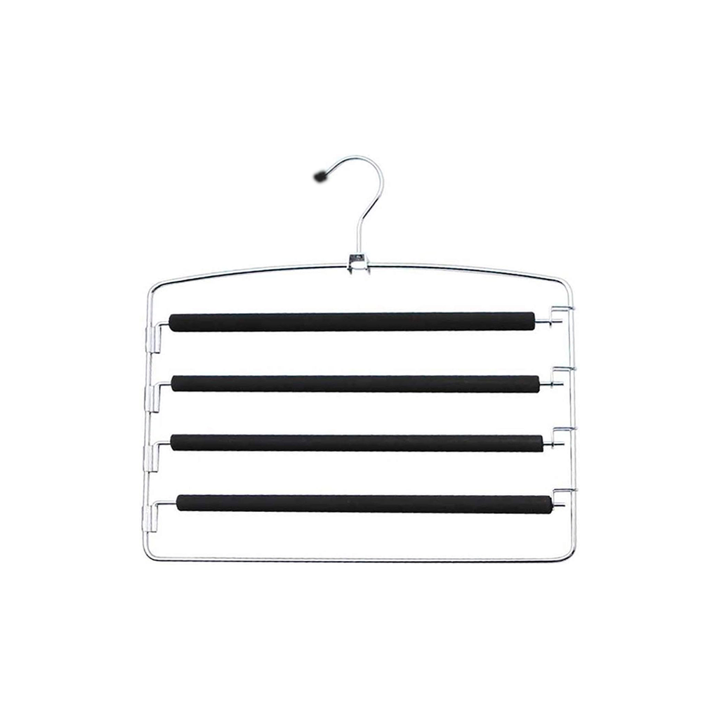 Gancho para ropa de metal con forro 4-esp 6100-1153