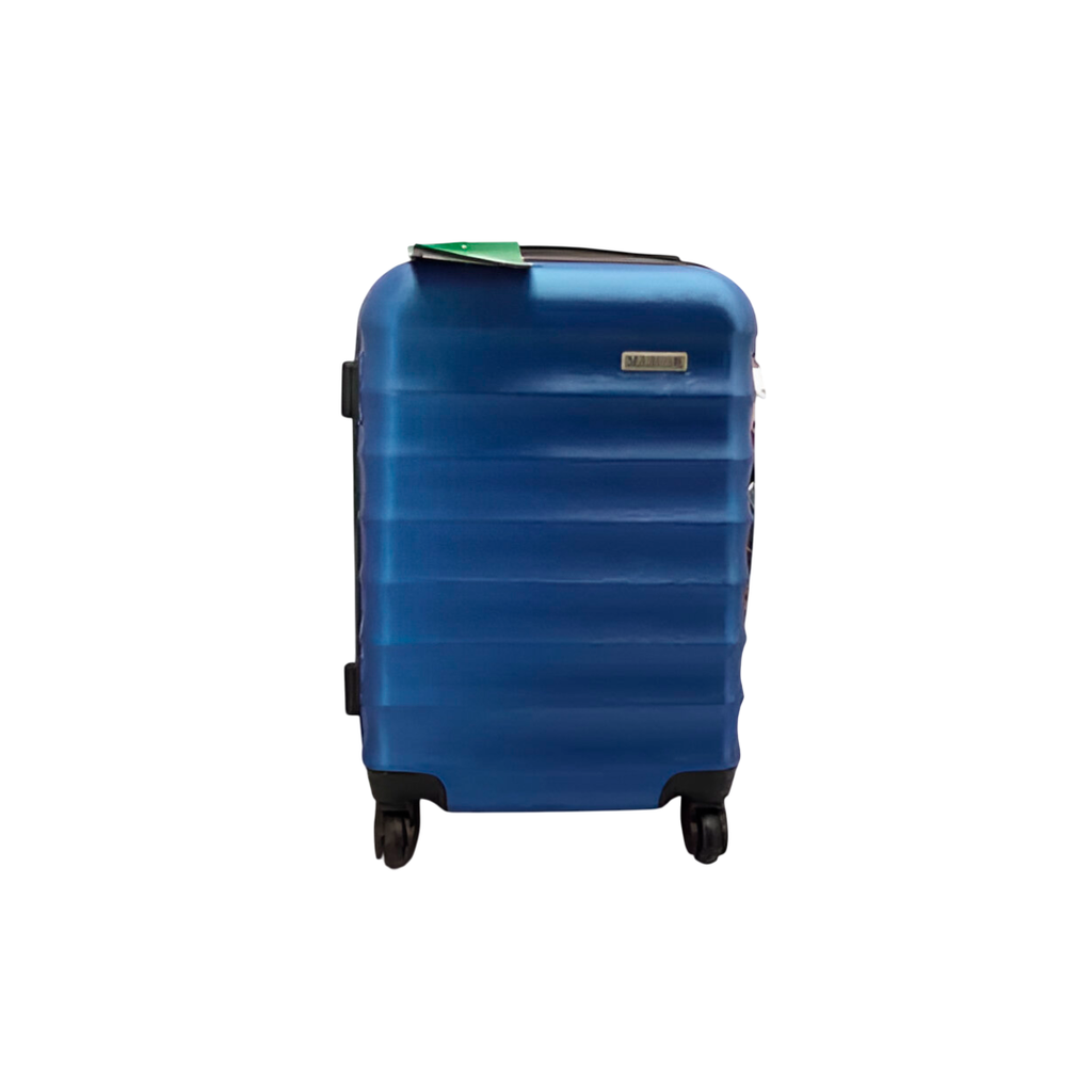 Maleta plastico con rodo 20" wl7081 azul