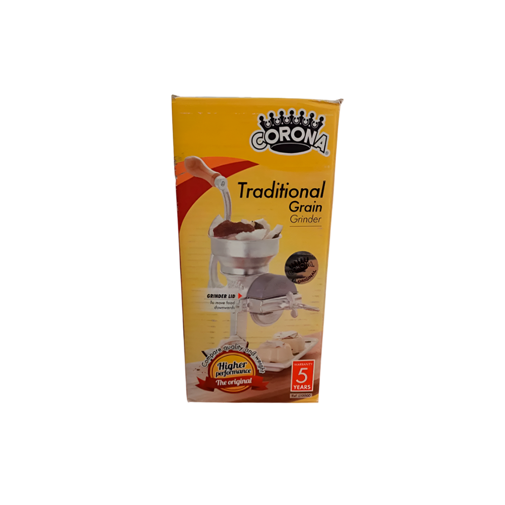 Molino manual p/granos corona tolva baja