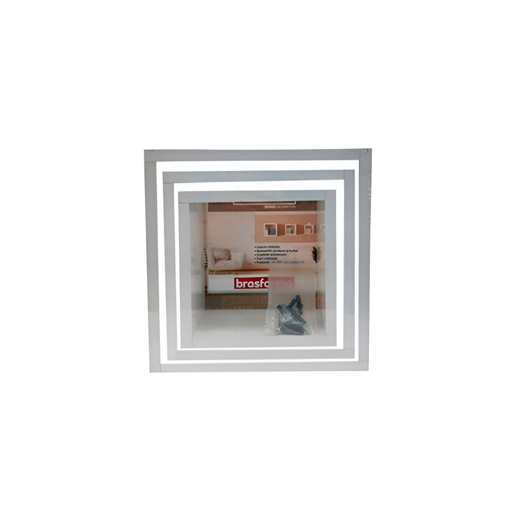 Repisa madera de cubo 3pc brasforma blanco