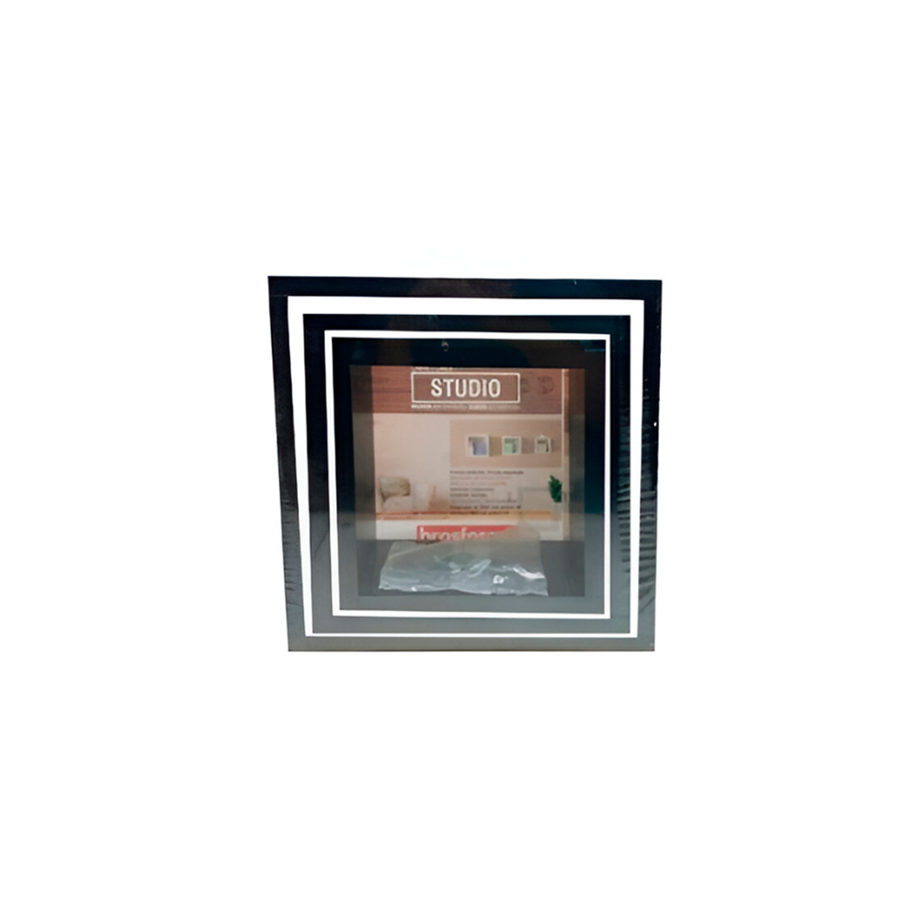 Repisa madera de cubo 3pc brasforma negro