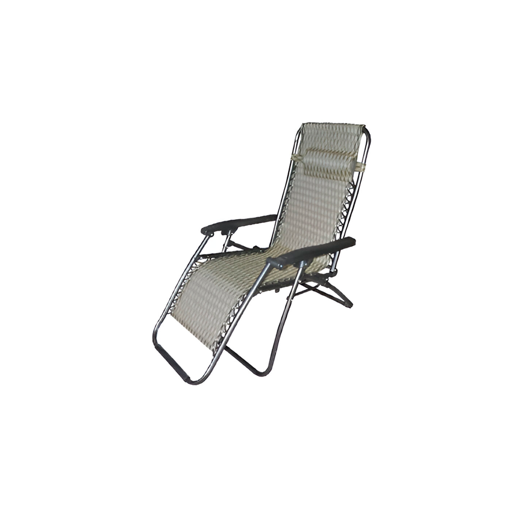 Silla metal/tela plegable cs1401-101 negro/beige