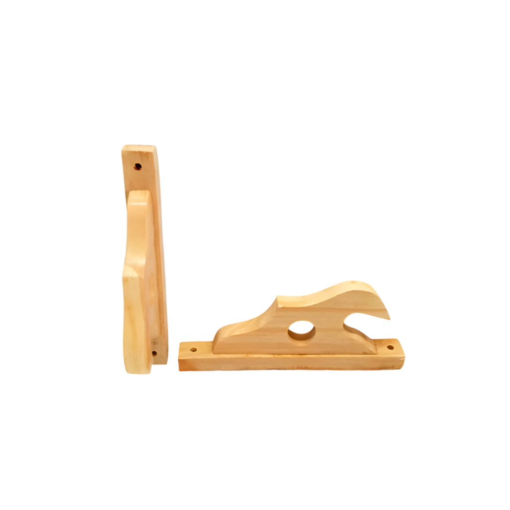 Soporte de madera para cortinero 2.5x20cm natural