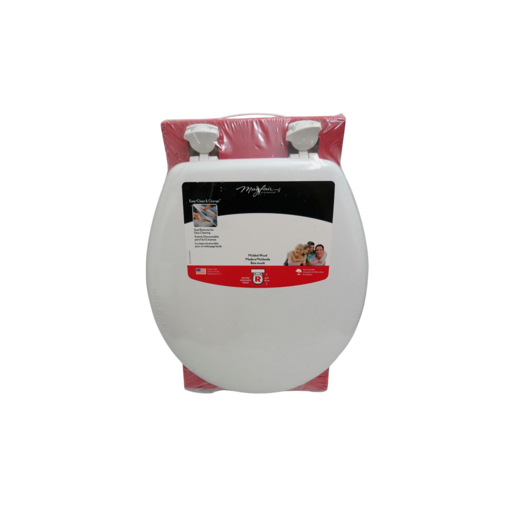 Asiento sanitario redondo madera bemis 141420 blanco