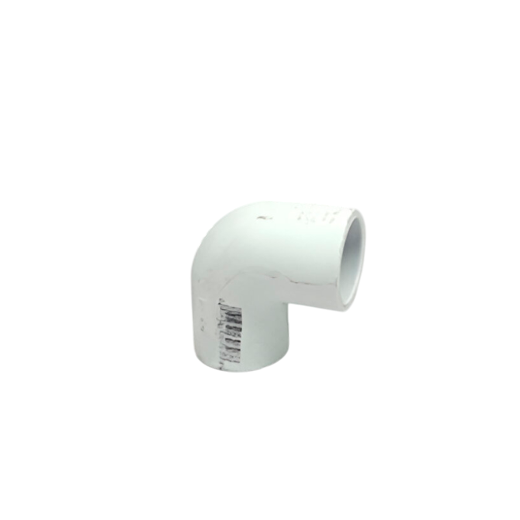 Codo pvc 3/4"x90 sin rosca pvc 02300 blanco