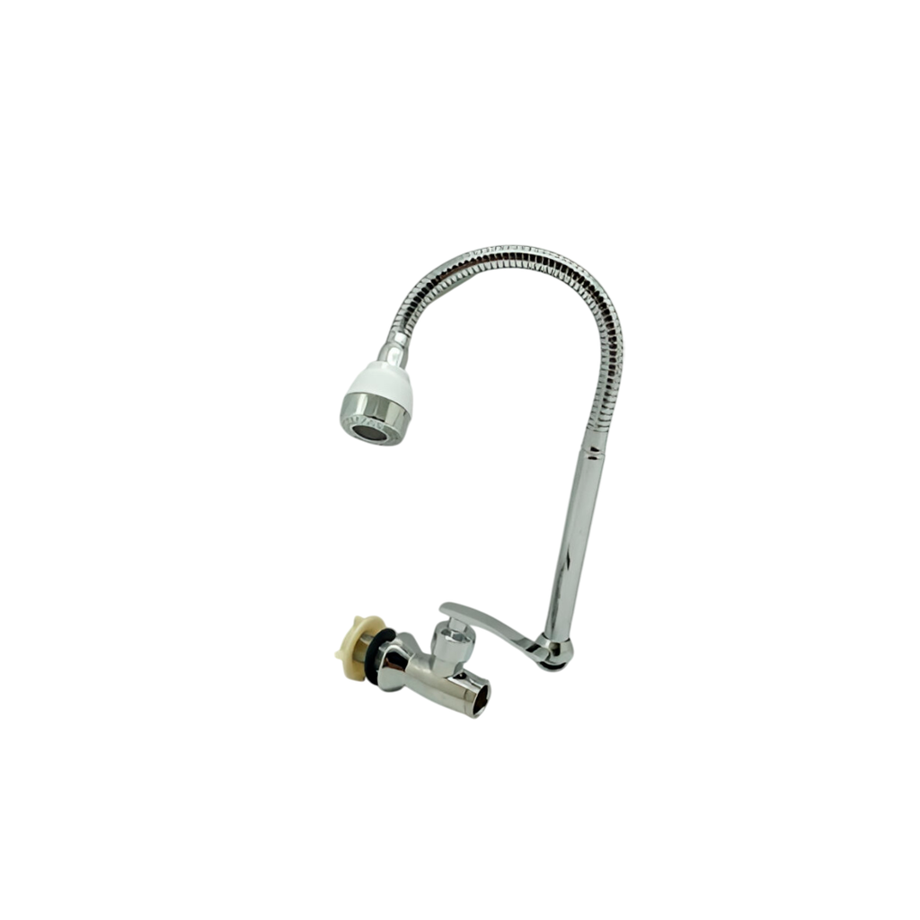 Llave lavatrasto 15" cuello flexible nt16211-1