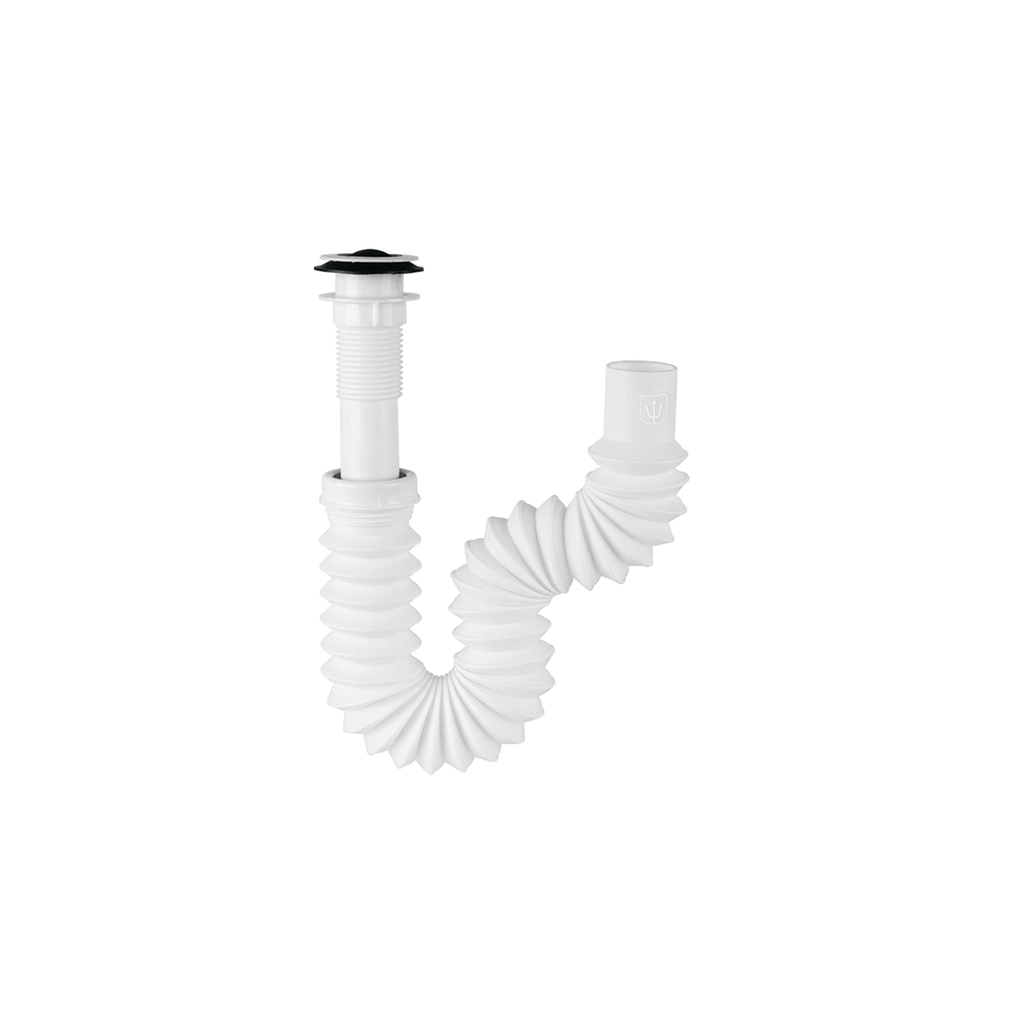 Sifon plastico 1.1/4" sencillo con desague flexible 2235
