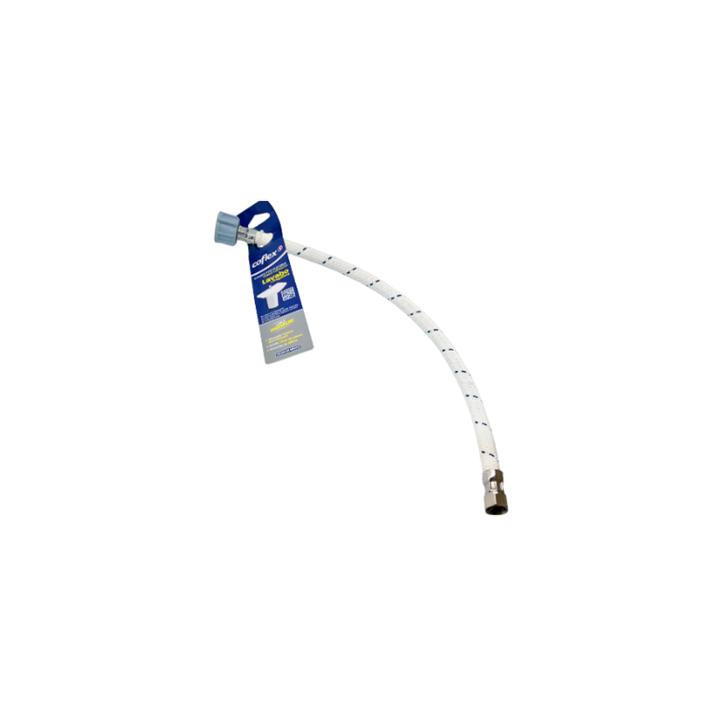 Tubo abasto 3/8x1/2x16" coflex ecvlb-b16