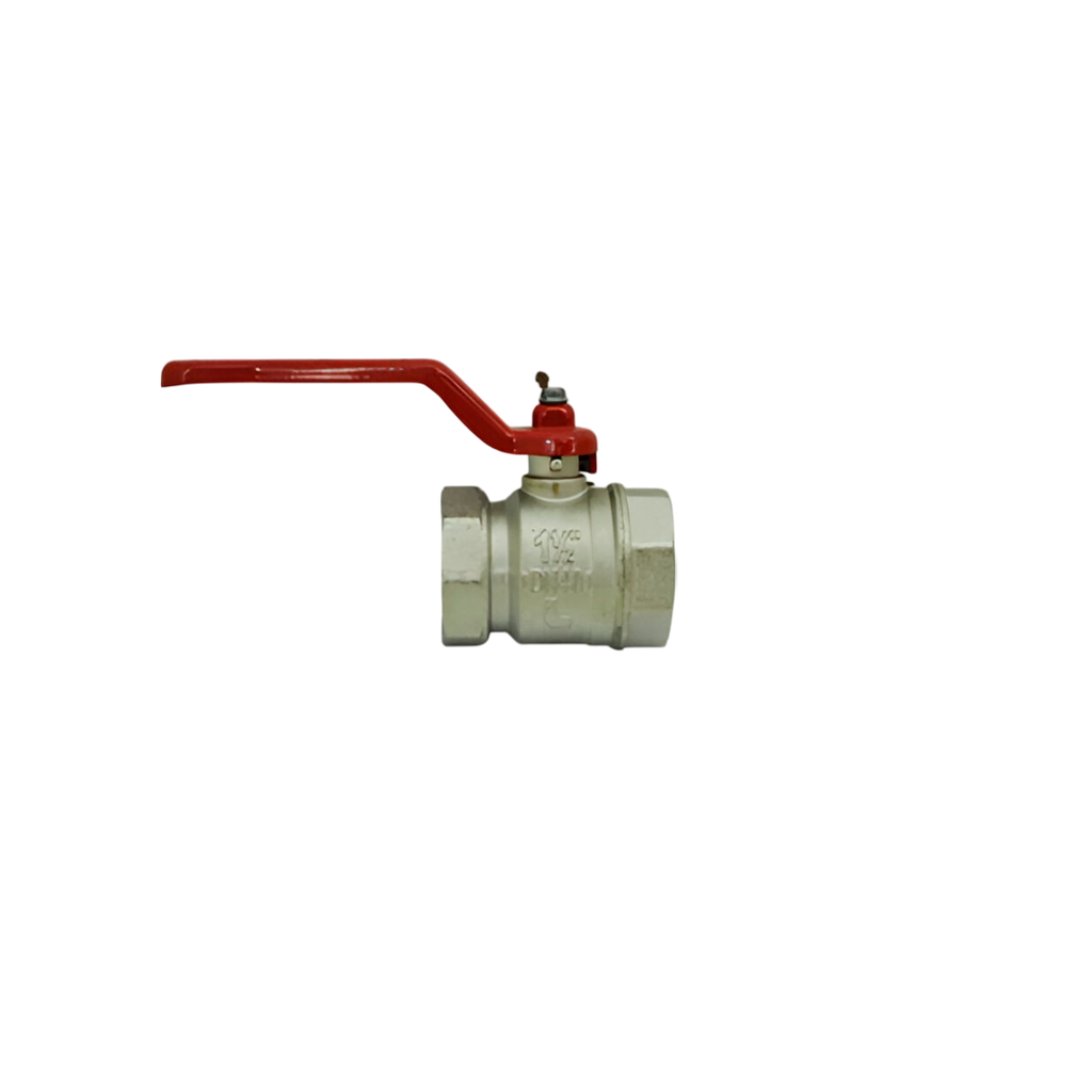 Valvula balin 1.1/2" bronce con rosca itap 111